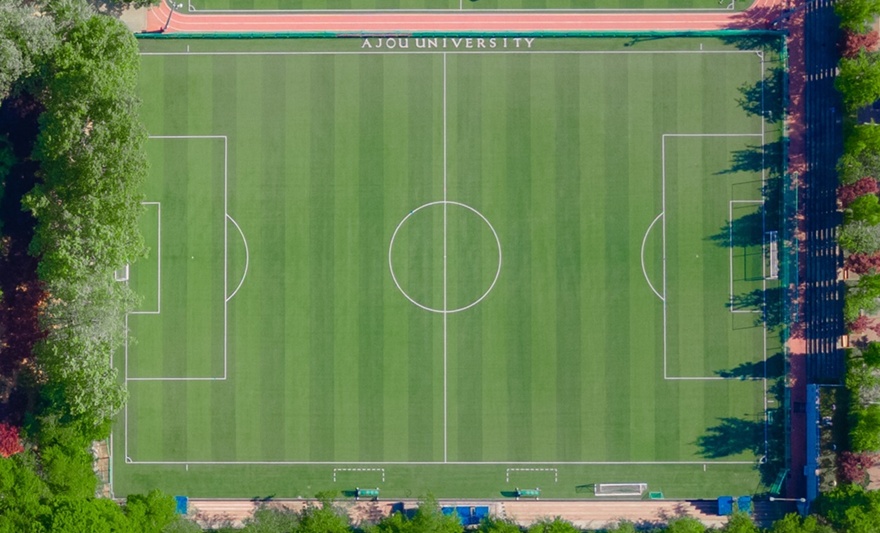 인조잔디구장 드론 촬영